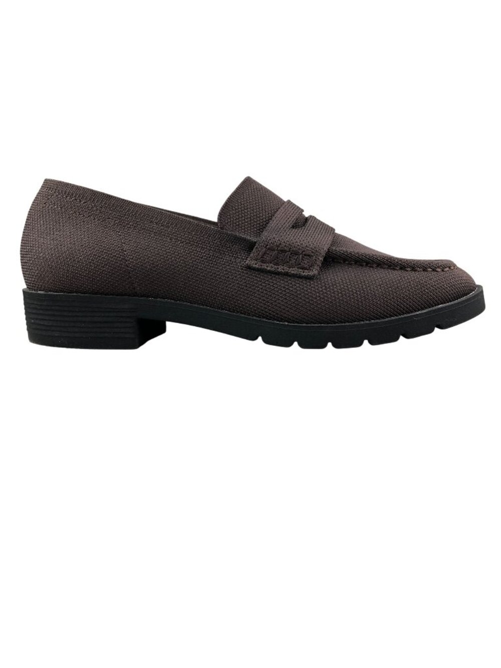 Reaction Kenneth Cole Women's Size 7 Feobe Knit Chocolate Brown Loafers Shoes